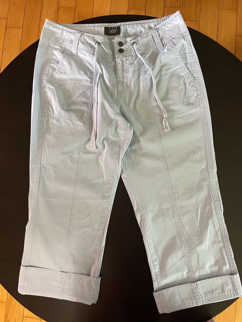 Jacob Light blue Drawstring Capri Pants